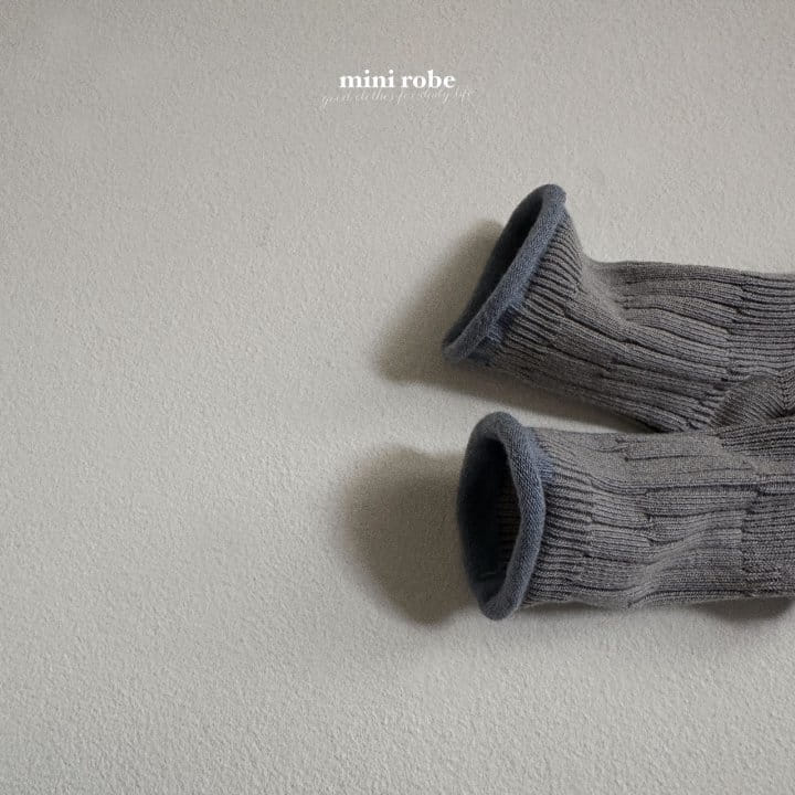 Mini Robe - Korean Baby Fashion - #babyboutique - Bearbell Socks Set - 11