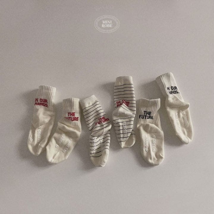 Mini Robe - Korean Baby Fashion - #babyboutique - Future Socks Set