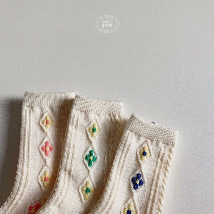 Mini Robe - Korean Baby Fashion - #babyboutiqueclothing - Flower Socks Set