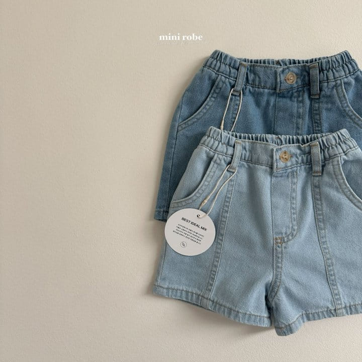 Mini Robe - Korean Baby Fashion - #babygirlfashion - Billy Denim Shorts