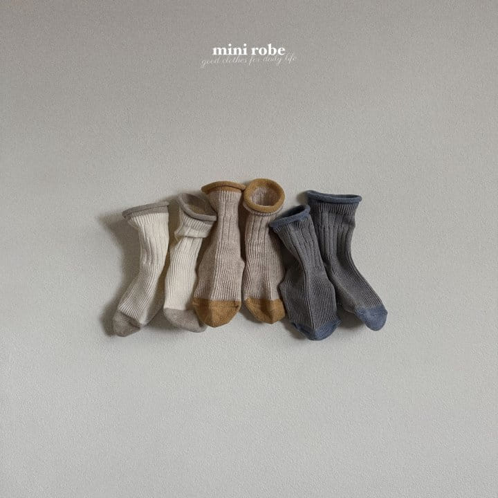 Mini Robe - Korean Baby Fashion - #babylifestyle - Bearbell Socks Set - 2