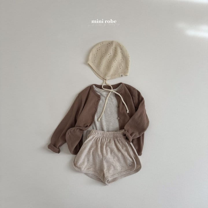 Mini Robe - Korean Baby Fashion - #babyootd - L Dongle Beanie - 5