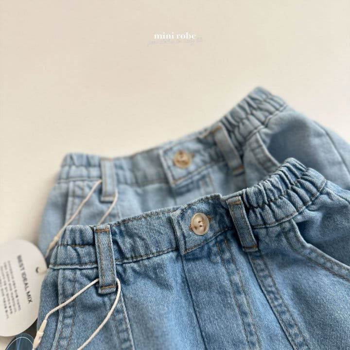 Mini Robe - Korean Baby Fashion - #babyoutfit - Billy Denim Shorts - 5