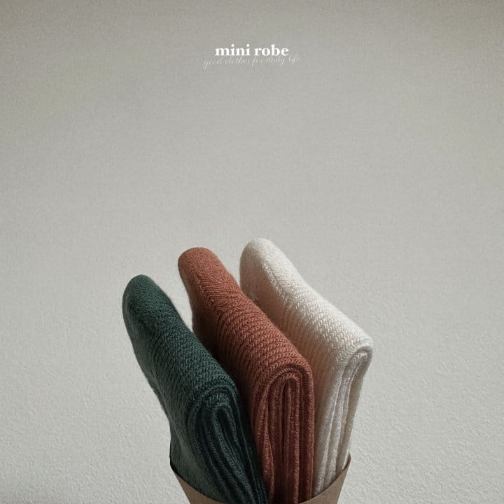 Mini Robe - Korean Baby Fashion - #babyoutfit - Caramel Socks Set - 3
