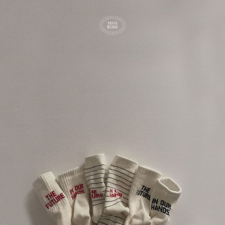 Mini Robe - Korean Baby Fashion - #babyoutfit - Future Socks Set - 11