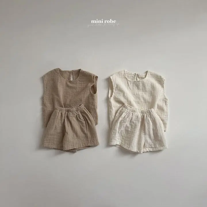 Mini Robe - Korean Baby Fashion - #babywear - Bon Bon Sleeveless Tee