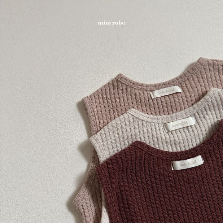Mini Robe - Korean Baby Fashion - #onlinebabyboutique - Navi Gogi Sleeveless Tee
