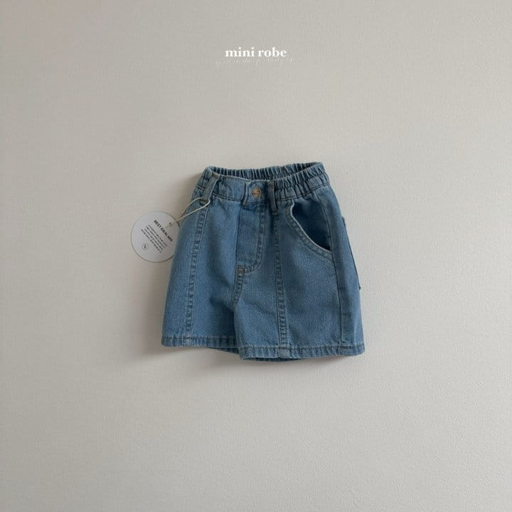 Mini Robe - Korean Baby Fashion - #onlinebabyboutique - Billy Denim Shorts - 8