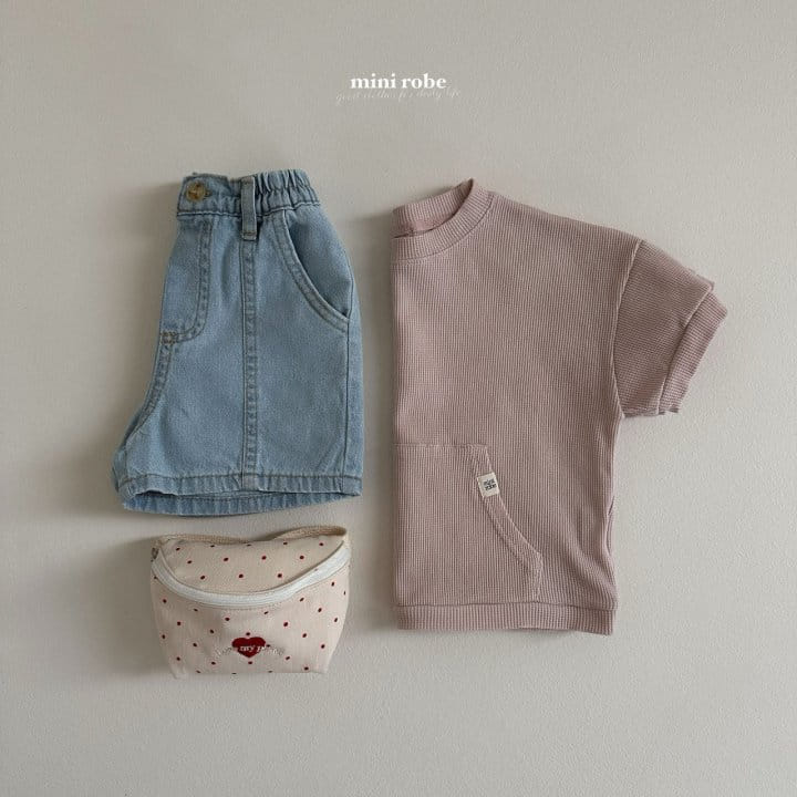 Mini Robe - Korean Baby Fashion - #onlinebabyshop - Billy Denim Shorts - 9