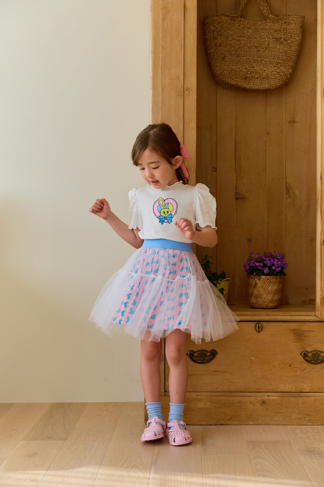 Miniature - Korean Children Fashion - #kidsshorts - Ru Ru Ribbon Sha Skirt - 3