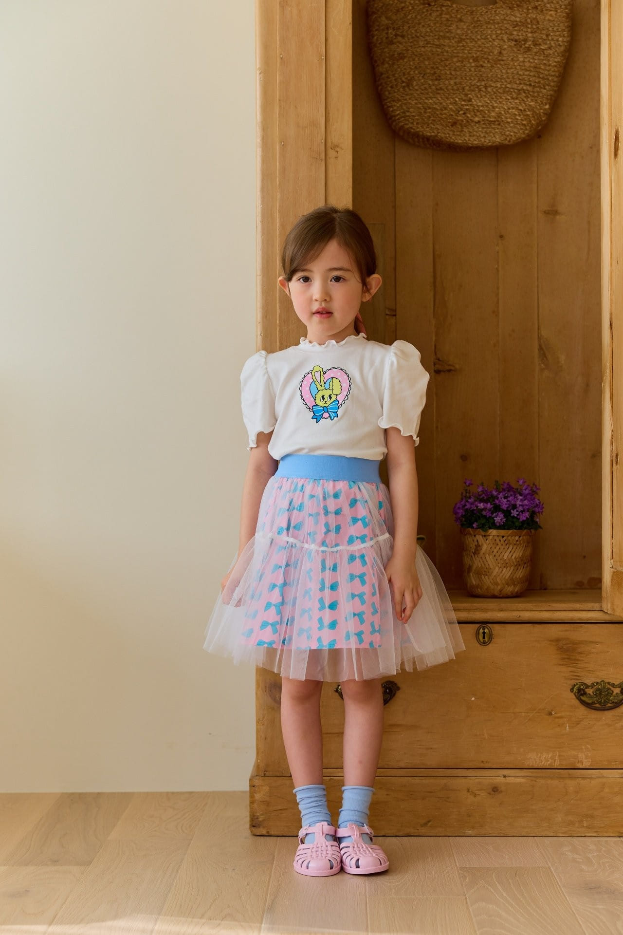 Miniature - Korean Children Fashion - #kidsshorts - Ru Ru Ribbon Sha Skirt - 4