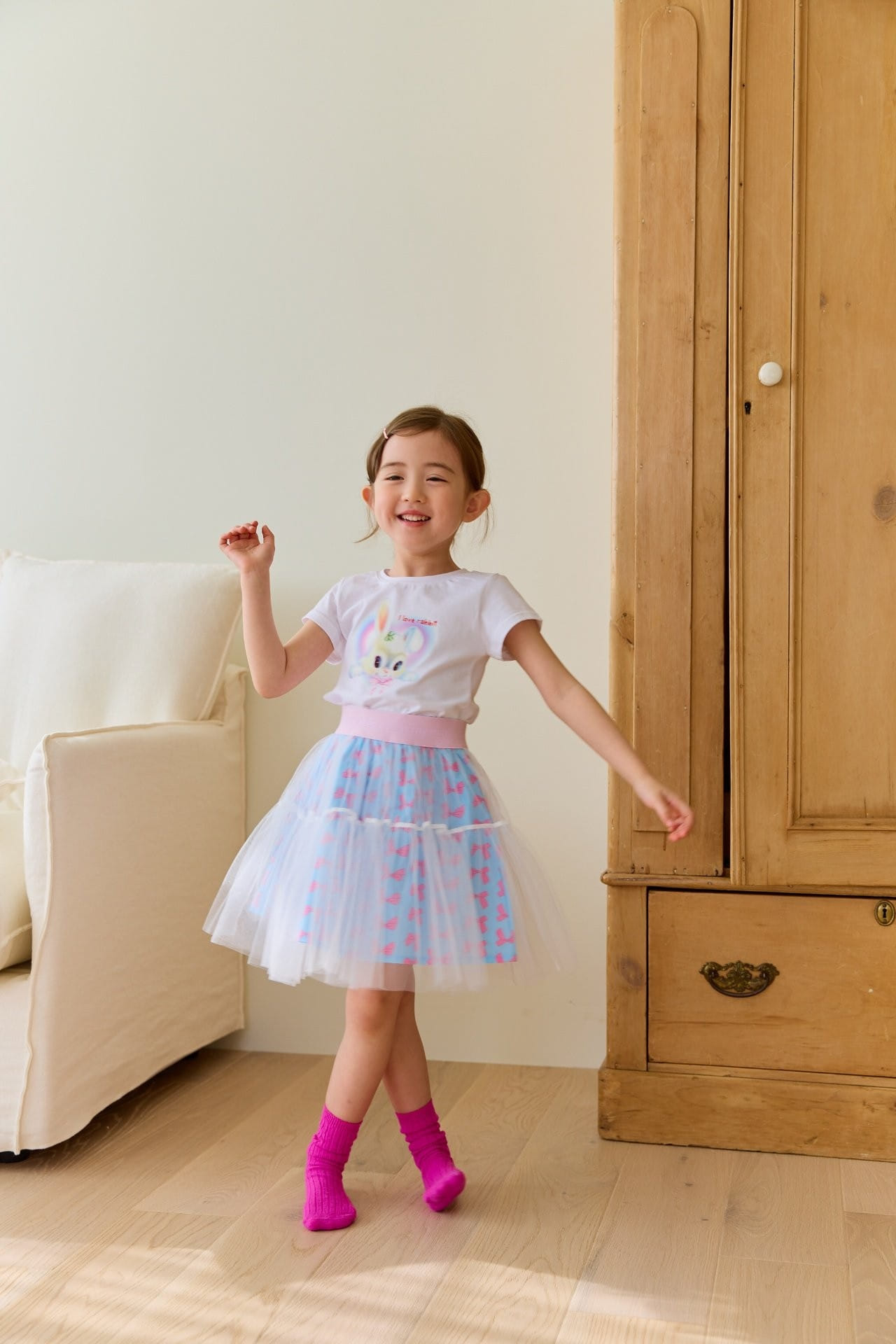Miniature - Korean Children Fashion - #littlefashionista - Ru Ru Ribbon Sha Skirt - 7