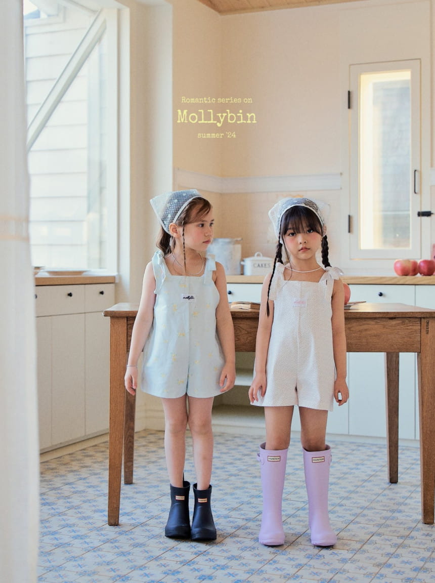Mollybin - Korean Children Fashion - #Kfashion4kids - Emma Flower Overalls - 9