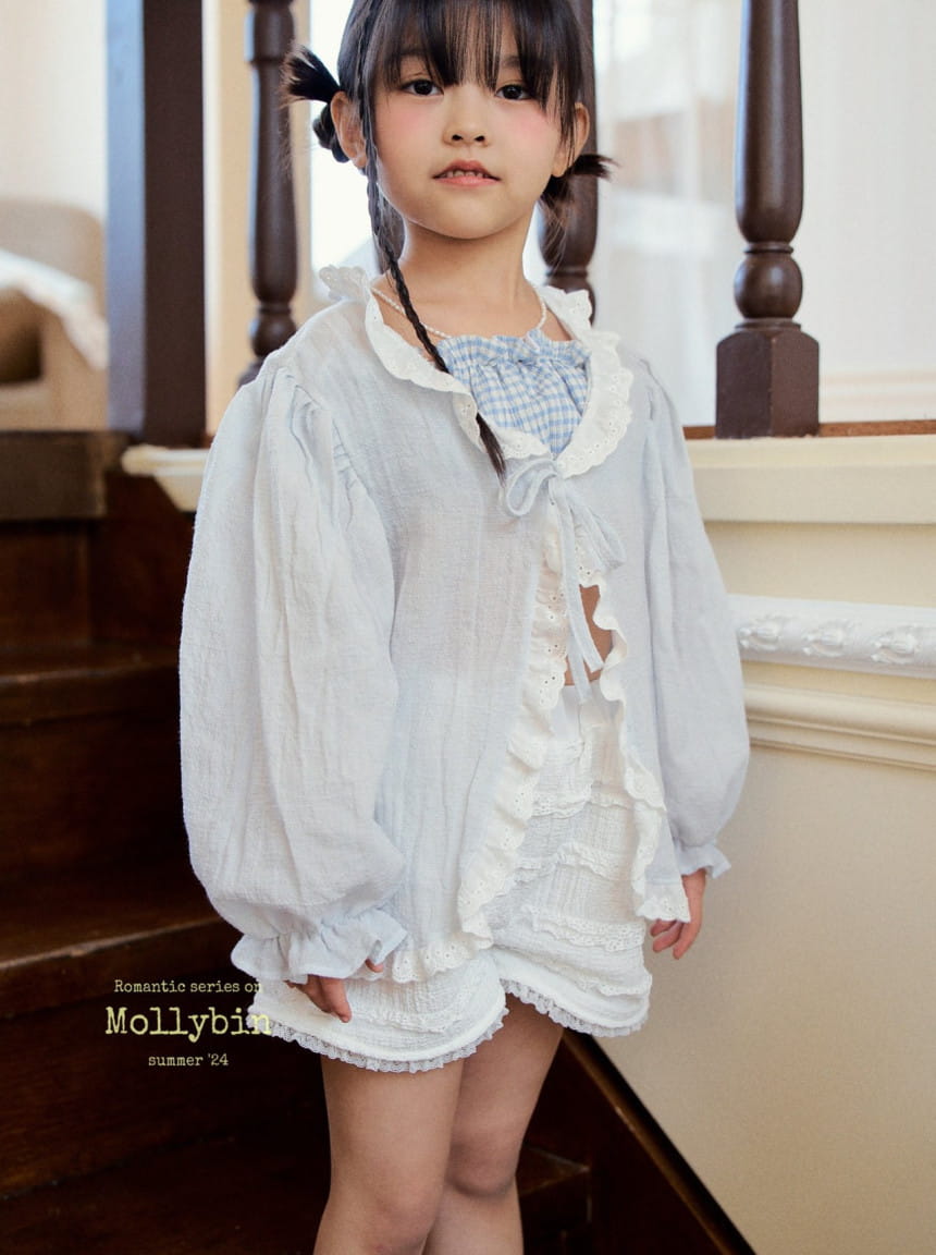Mollybin - Korean Children Fashion - #Kfashion4kids - Morgan Lace Cardigan With Mom - 6