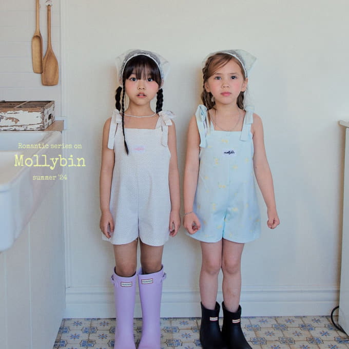 Mollybin - Korean Children Fashion - #childofig - Emma Flower Overalls