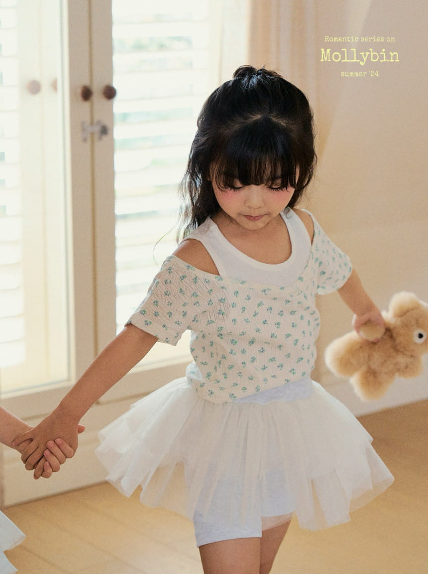 Mollybin - Korean Children Fashion - #designkidswear - Vanilla Layered Tee - 8