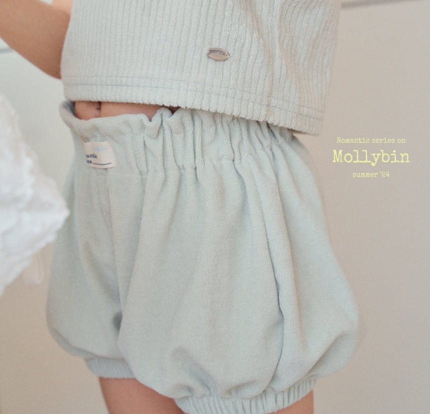 Mollybin - Korean Children Fashion - #designkidswear - Wendy Terry Half Pants - 4