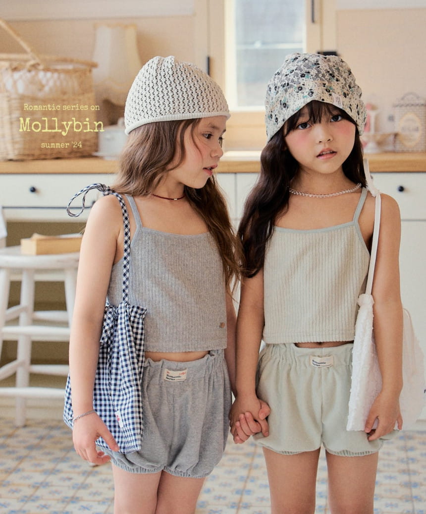 Mollybin - Korean Children Fashion - #discoveringself - Wendy Terry Sleeveles Tee - 3