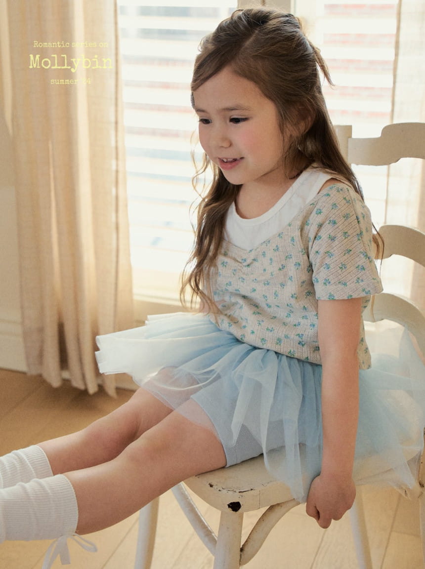 Mollybin - Korean Children Fashion - #kidsshorts - Vanilla Layered Tee - 11