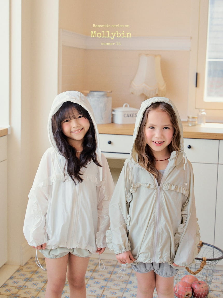 Mollybin - Korean Children Fashion - #kidsshorts - Frill Wind Jumper - 11