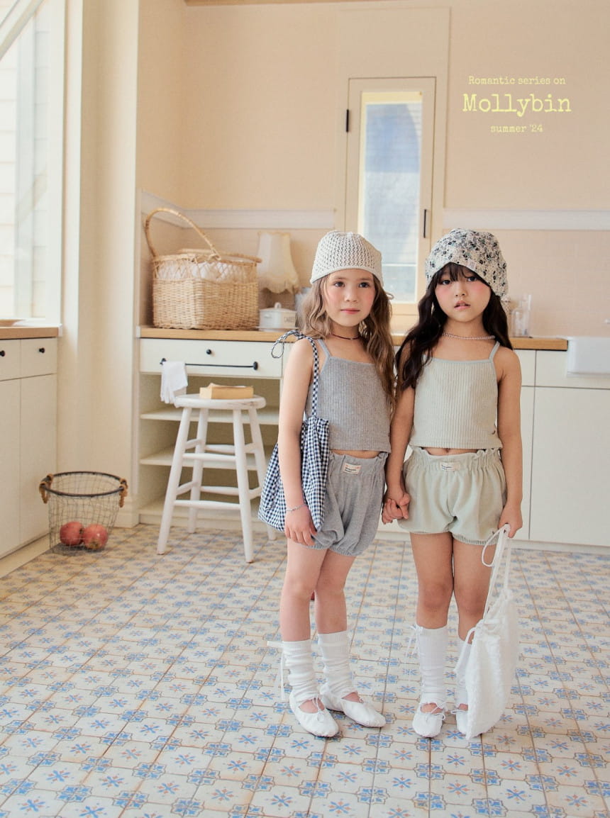Mollybin - Korean Children Fashion - #kidsstore - Wendy Terry Sleeveles Tee - 6
