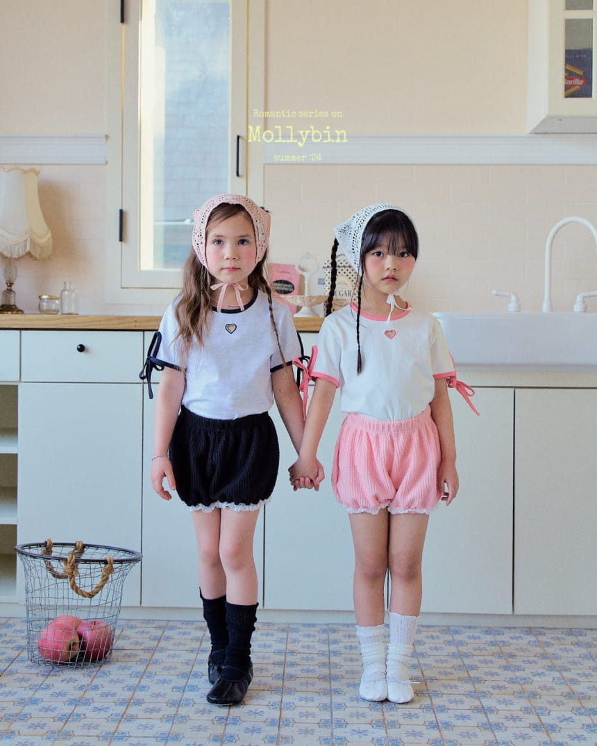 Mollybin - Korean Children Fashion - #kidsstore - Heart Punching Tee - 4
