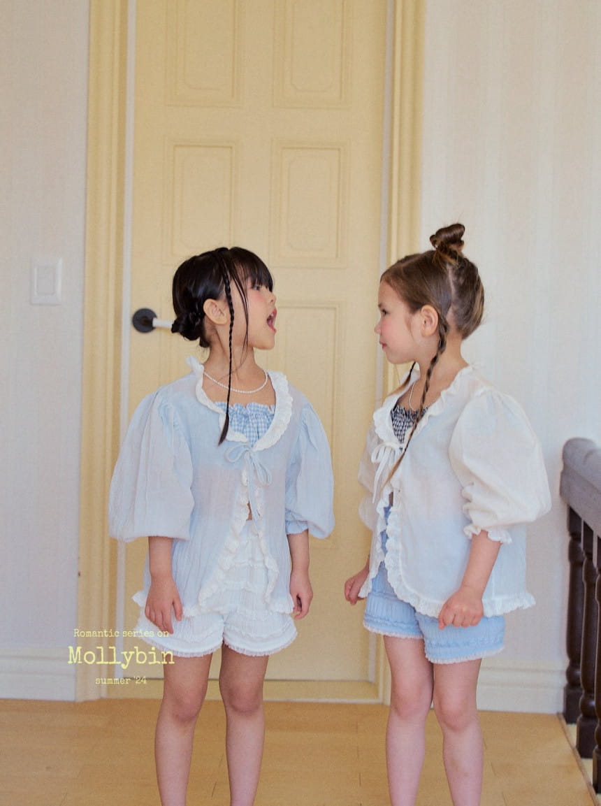 Mollybin - Korean Children Fashion - #kidzfashiontrend - Morgan Lace Cardigan With Mom - 5