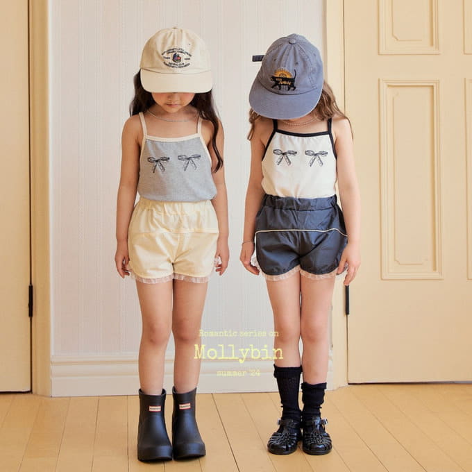 Mollybin - Korean Children Fashion - #littlefashionista - Sally Naylon Shorts With Mom