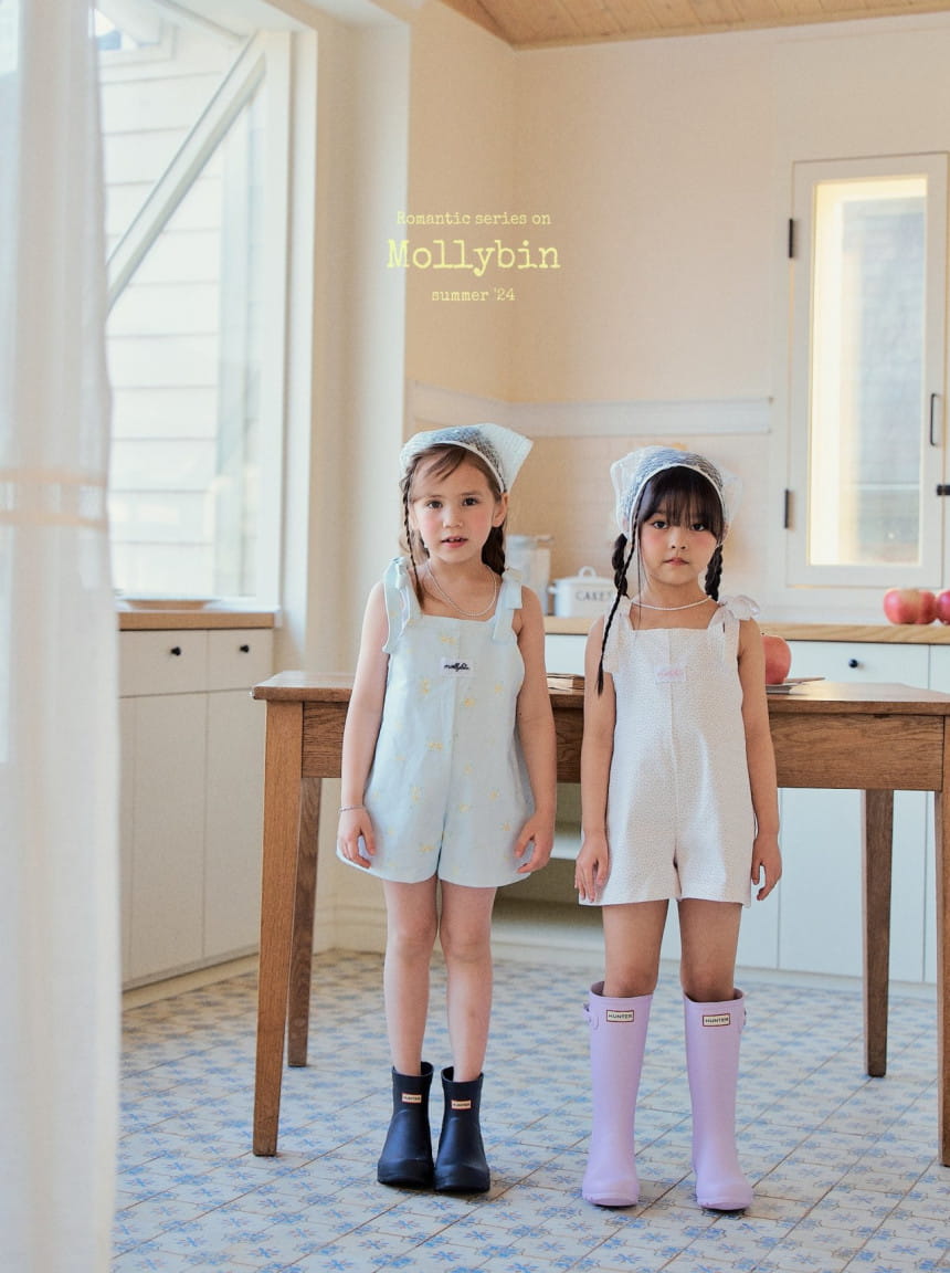 Mollybin - Korean Children Fashion - #littlefashionista - Emma Flower Overalls - 10