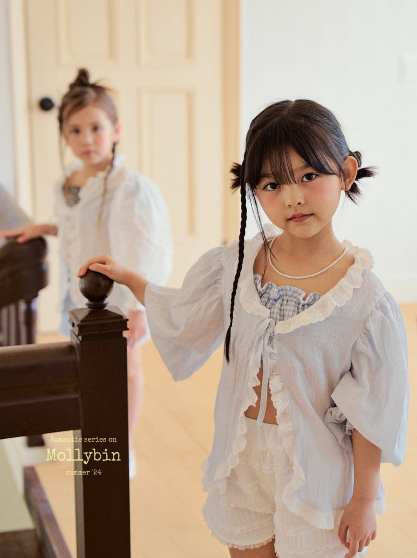 Mollybin - Korean Children Fashion - #littlefashionista - Morgan Lace Cardigan With Mom - 7