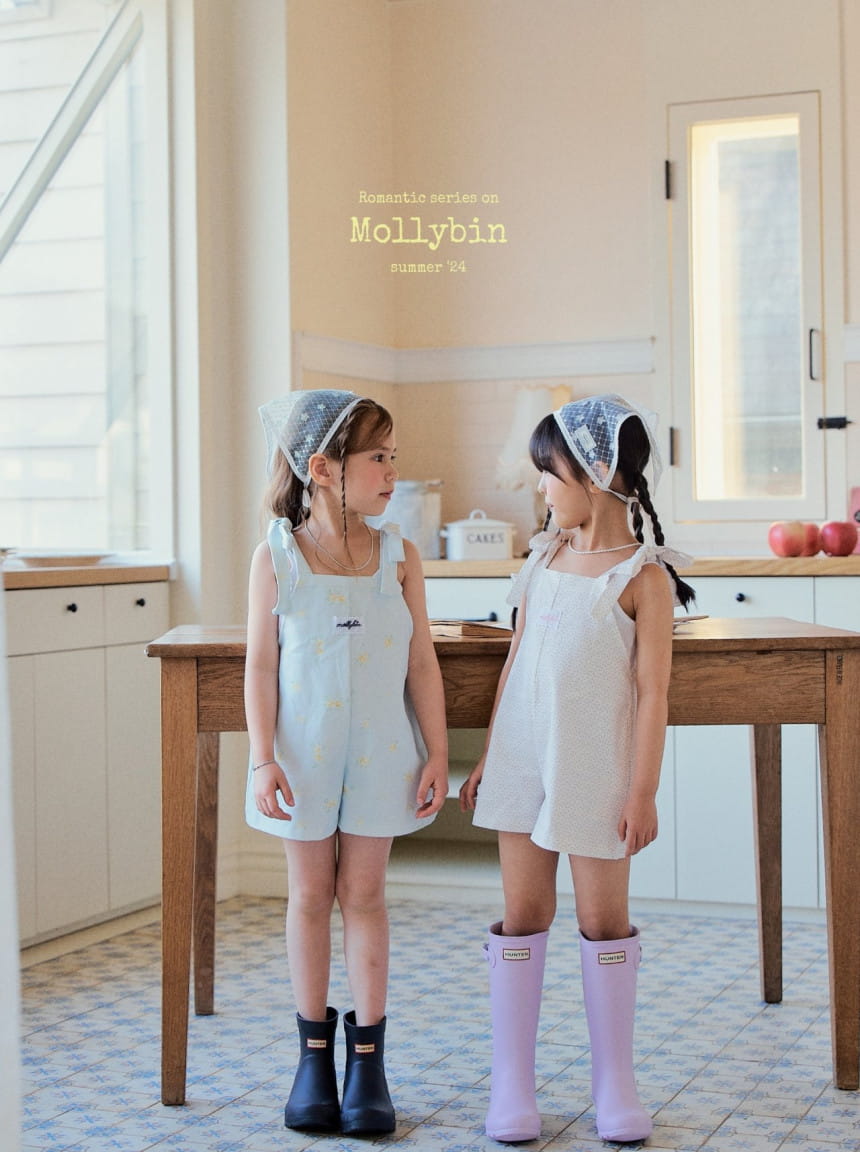 Mollybin - Korean Children Fashion - #magicofchildhood - Emma Flower Overalls - 11