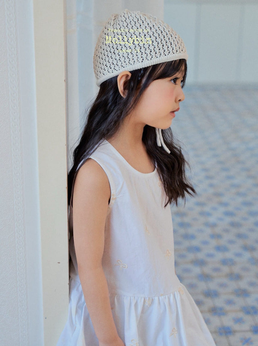 Mollybin - Korean Children Fashion - #magicofchildhood - Ribbon Embroidery One-Piece - 9