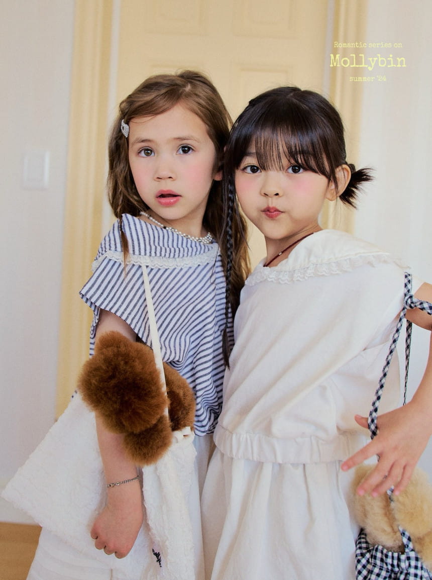 Mollybin - Korean Children Fashion - #magicofchildhood - Sailor Lace Tee - 6