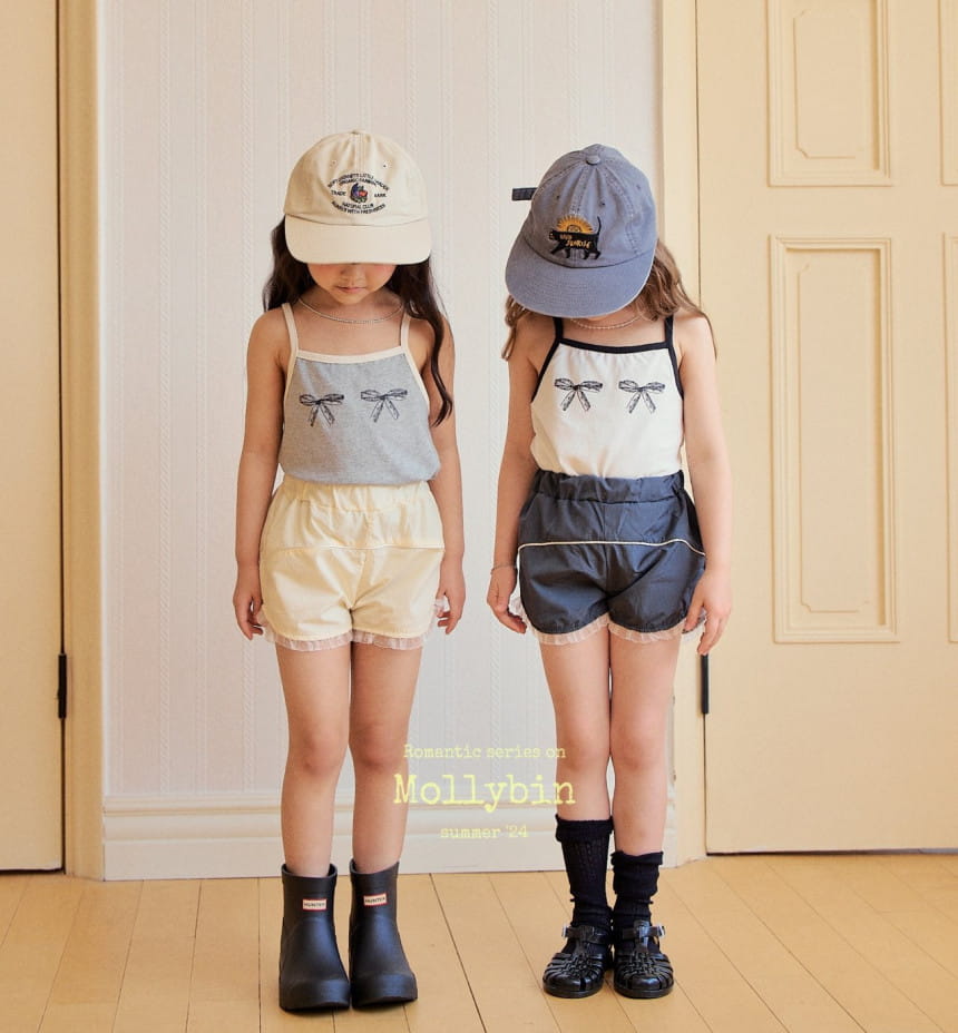 Mollybin - Korean Children Fashion - #todddlerfashion - Sally Naylon Shorts With Mom - 5