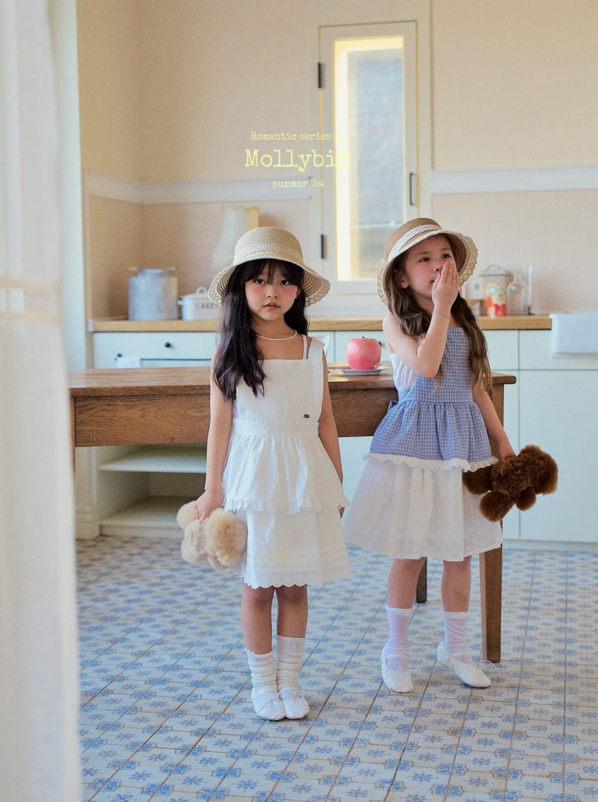 Mollybin - Korean Children Fashion - #prettylittlegirls - Apron Top - 4