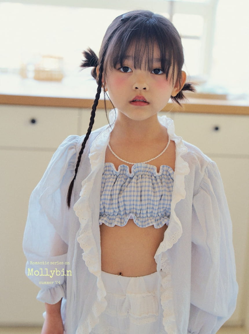 Mollybin - Korean Children Fashion - #todddlerfashion - Morgan Lace Cardigan With Mom - 11