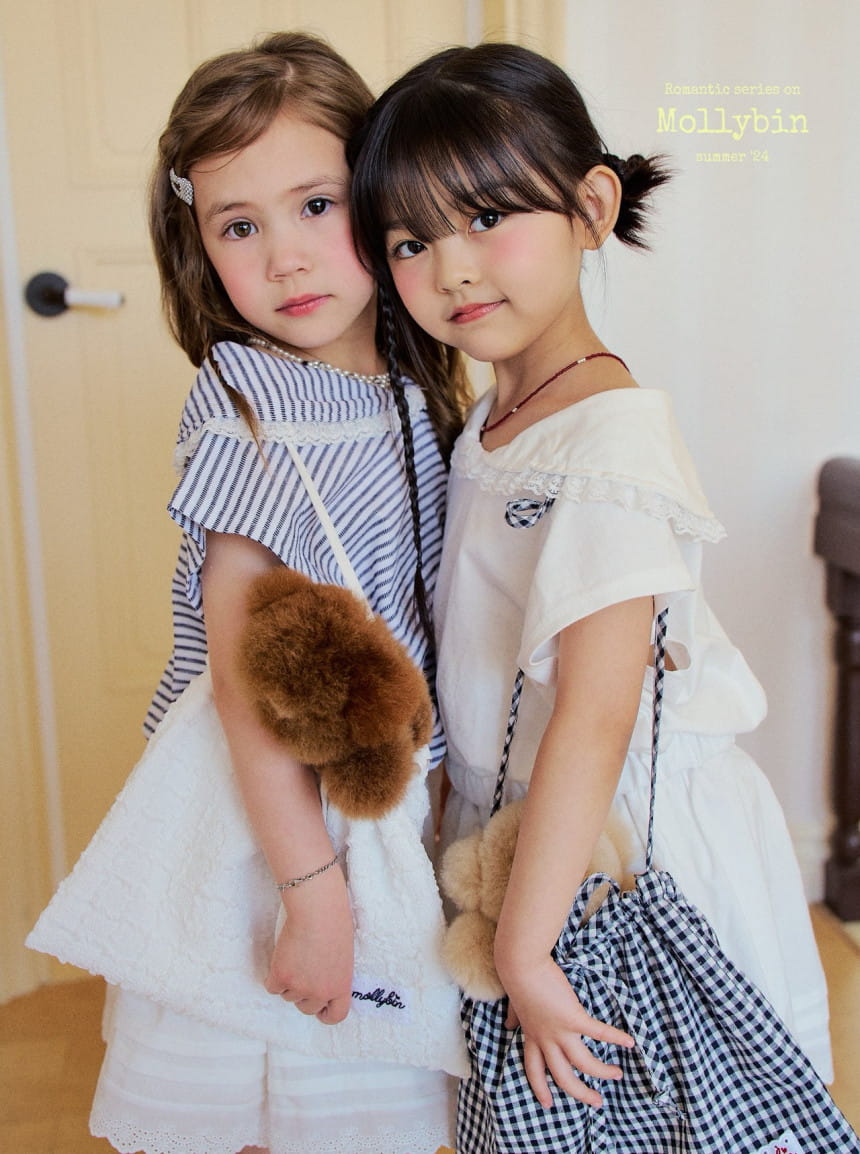 Mollybin - Korean Children Fashion - #todddlerfashion - Sailor Lace Tee - 9