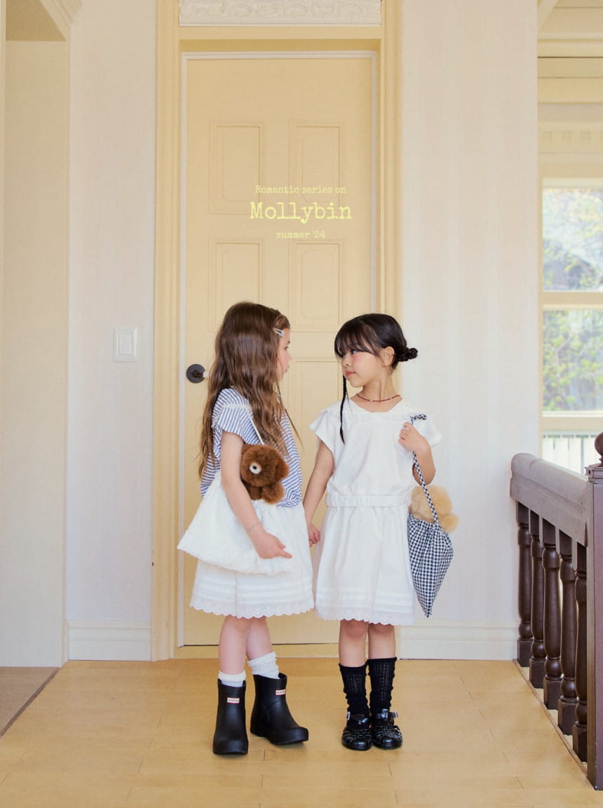 Mollybin - Korean Children Fashion - #todddlerfashion - Romantic C Skirt - 7