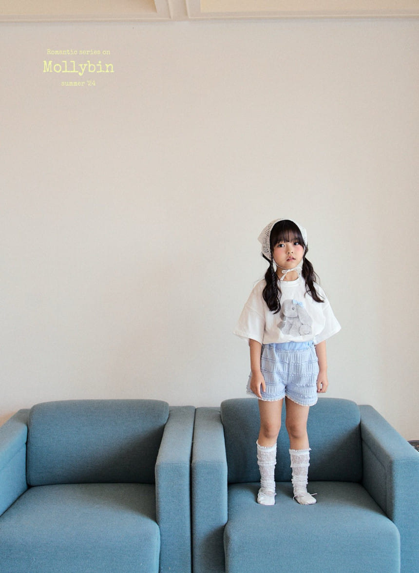 Mollybin - Korean Children Fashion - #toddlerclothing - London Lace Shorts - 11