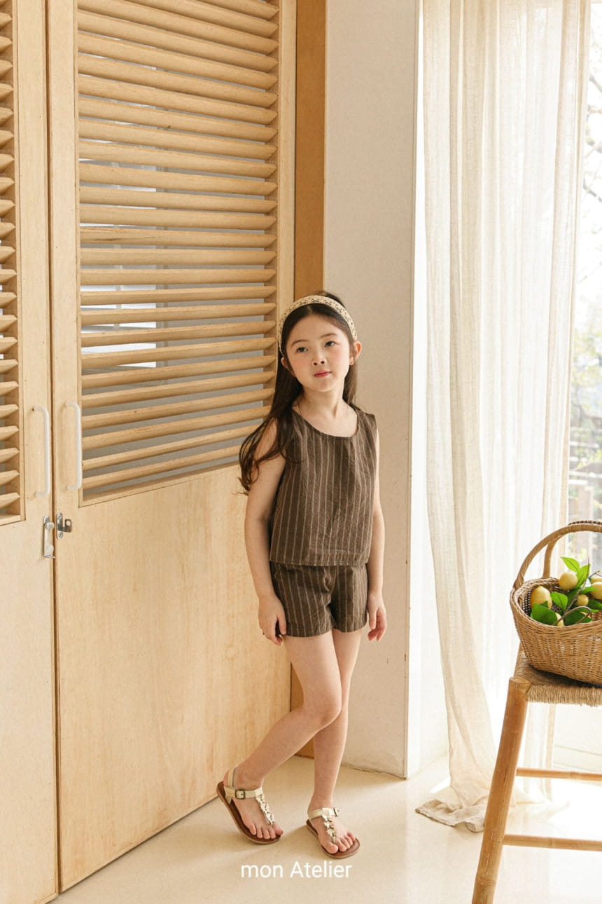 Mon Atelier - Korean Children Fashion - #Kfashion4kids - Mono Top Bottom Set - 5