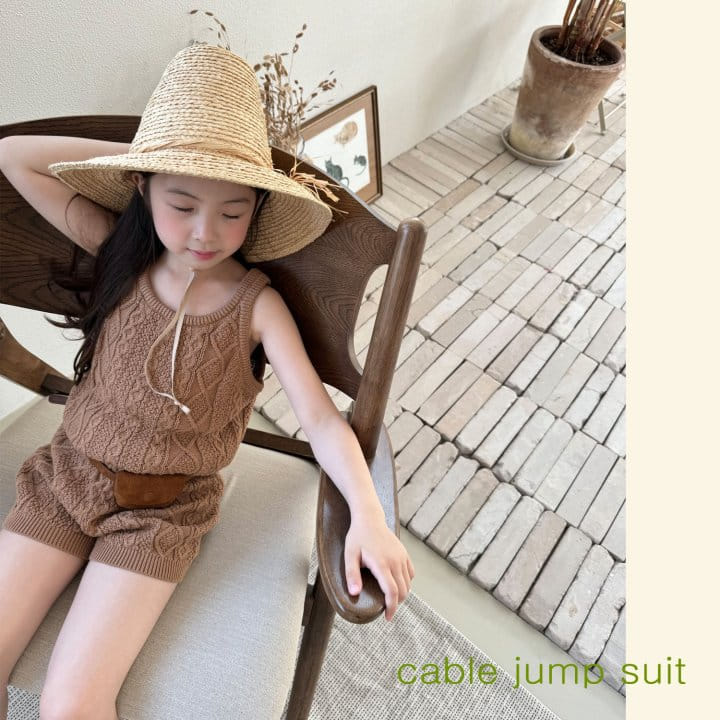 Mon Atelier - Korean Children Fashion - #minifashionista - Cable Jump Suit - 2