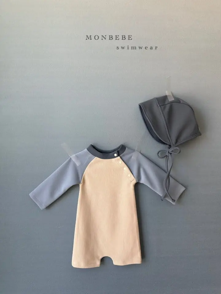 Monbebe - Korean Baby Fashion - #babyfashion - Multibam Swim Suit With Bonnet - 2