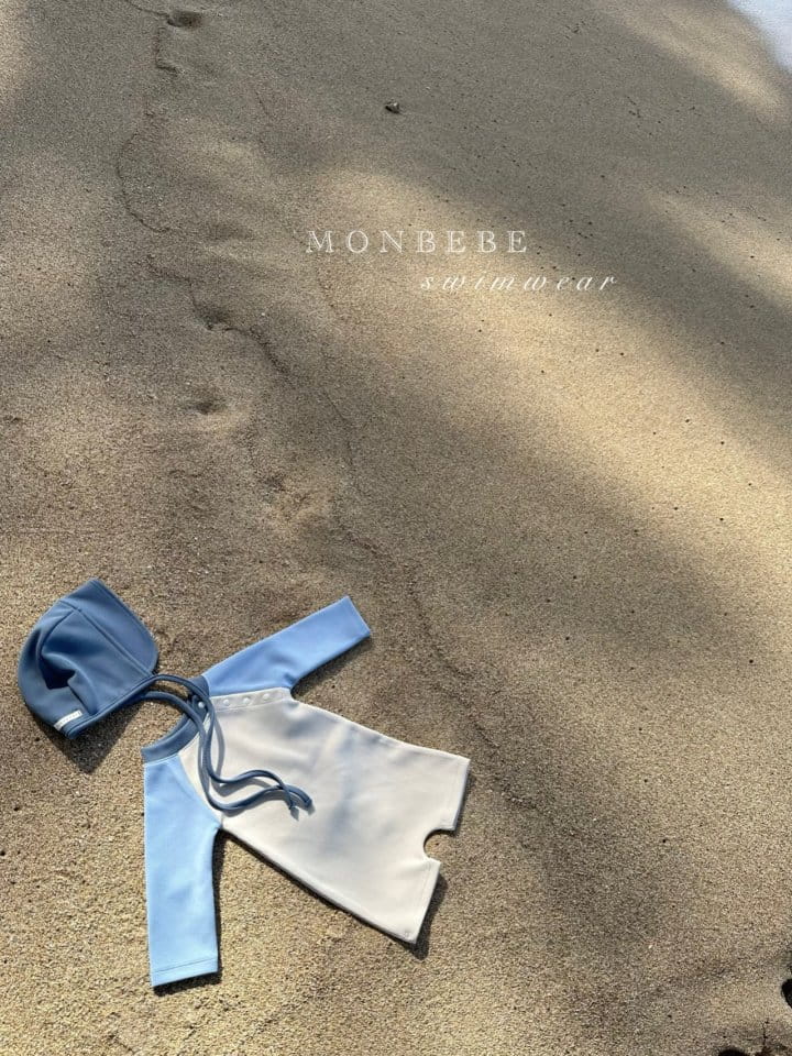 Monbebe - Korean Baby Fashion - #babylifestyle - Multibam Swim Suit With Bonnet - 5