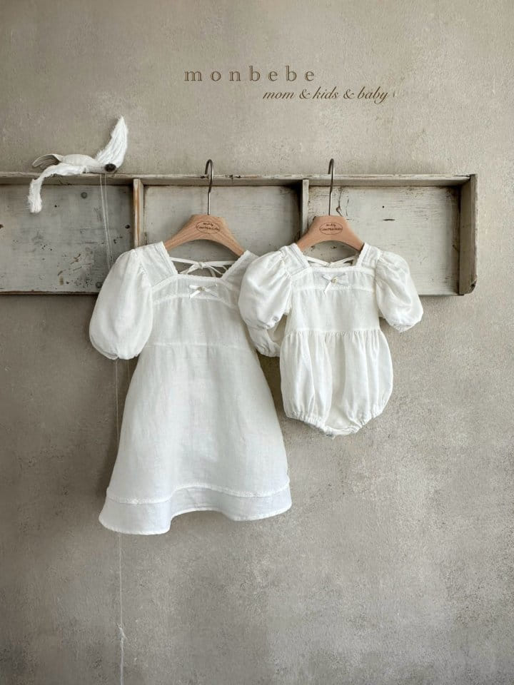 Monbebe - Korean Baby Fashion - #babyoutfit - Relief L Body Suit - 6