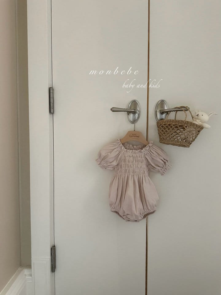 Monbebe - Korean Baby Fashion - #babyoutfit - Pure Smoke Body Suit - 2
