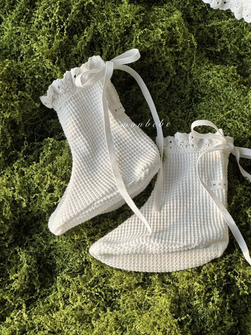 Monbebe - Korean Baby Fashion - #babyoutfit - Waffle Socks - 7
