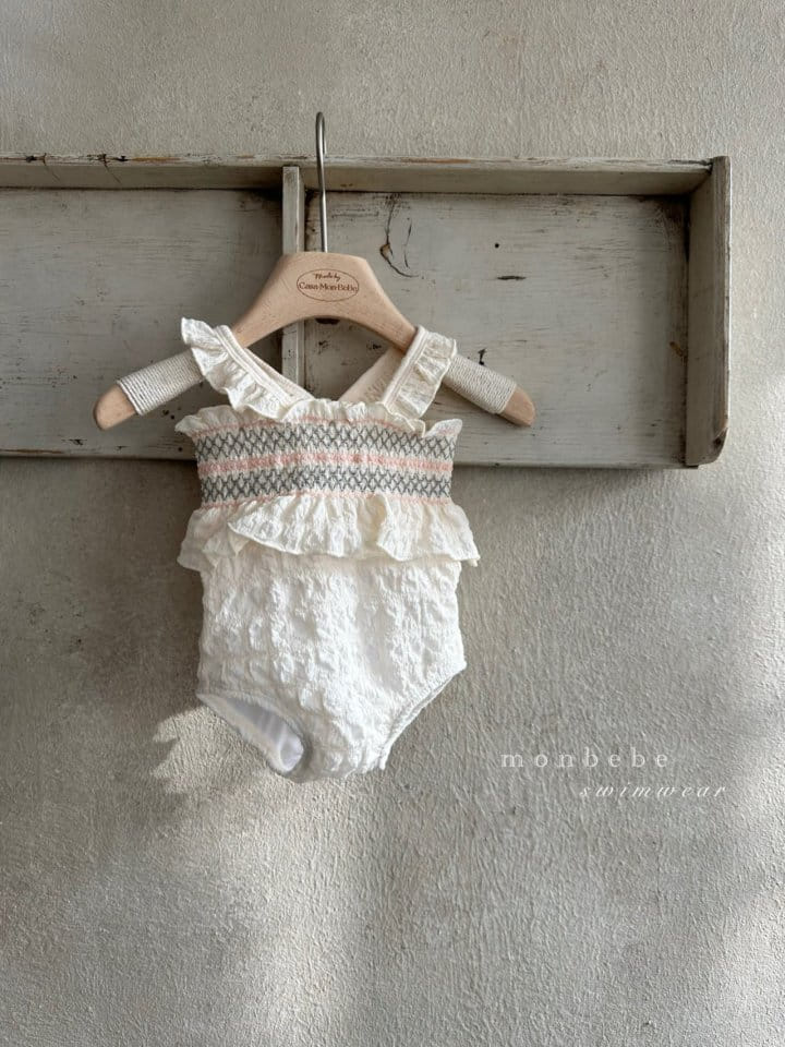 Monbebe - Korean Children Fashion - #Kfashion4kids - Luni Smoke Swim Suit - 6