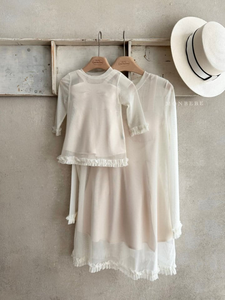 Monbebe - Korean Children Fashion - #kidsshorts - Adult Bonie Mesh One-Piece - 11