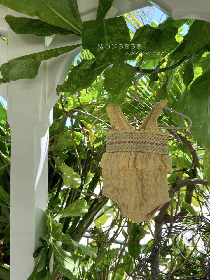 Monbebe - Korean Children Fashion - #kidsshorts - Luni Smoke Swim Suit - 4