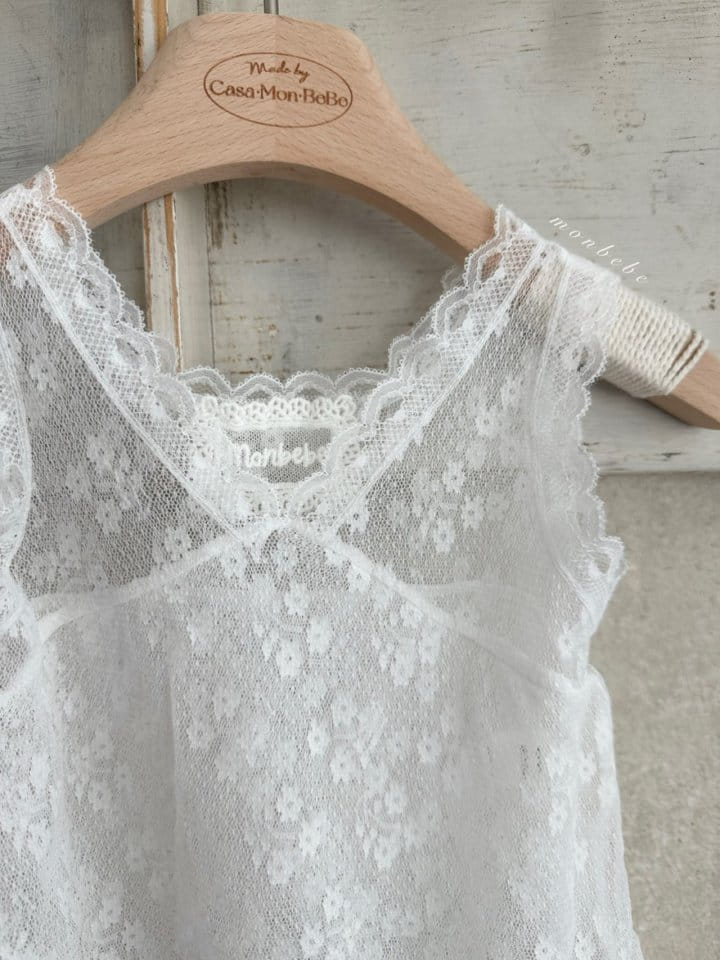 Monbebe - Korean Children Fashion - #littlefashionista - More Lace One-Piece - 2